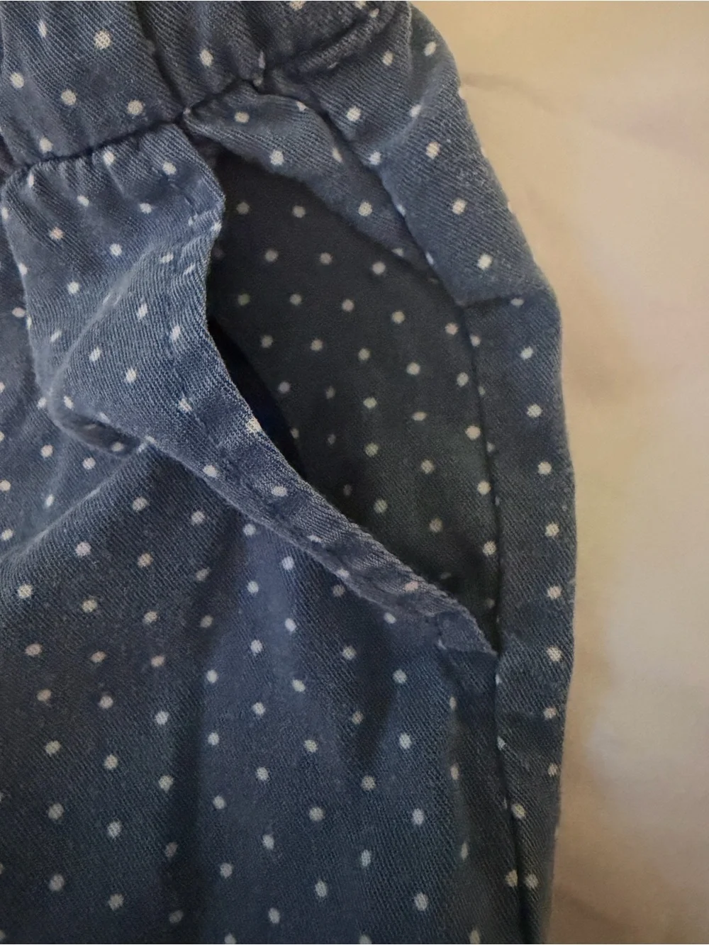 GAP Kids Denim Shorts with Polka Dots